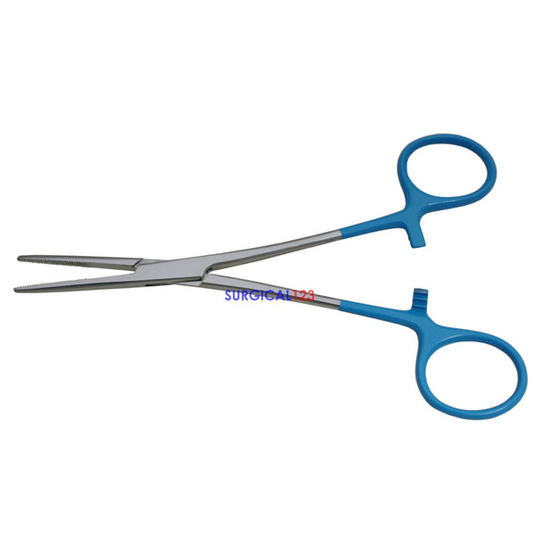 Kelly Hemostat Forceps Straight Blue  surgical123