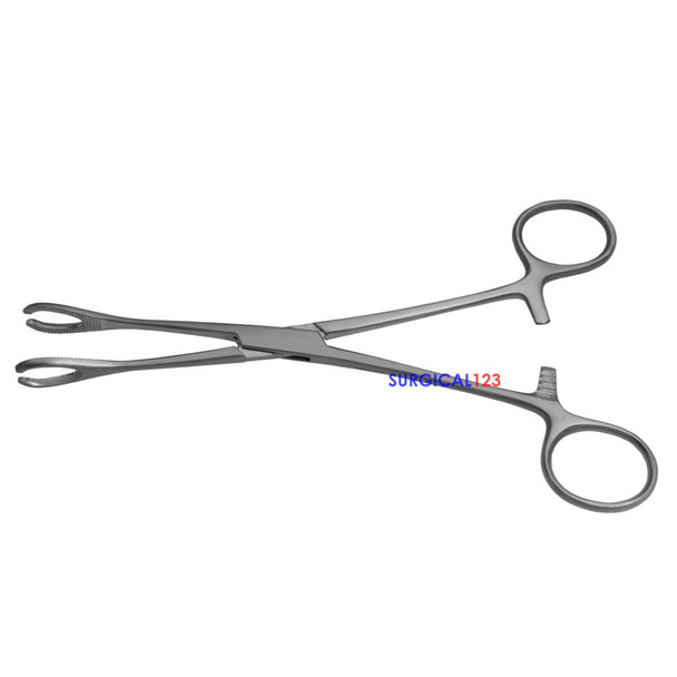 Sponge Forceps Straight Serrated Slotted Jaws  surgical123