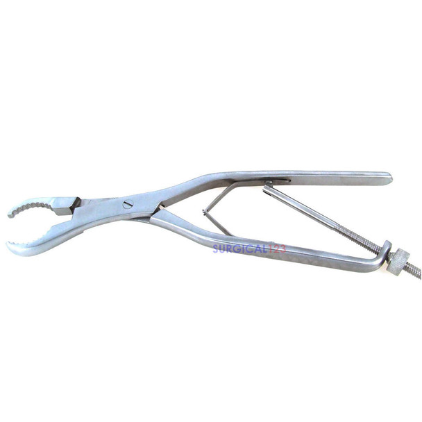 Ulrich Bone Holding Forceps Angled Jaws with Set Screw  surgical123