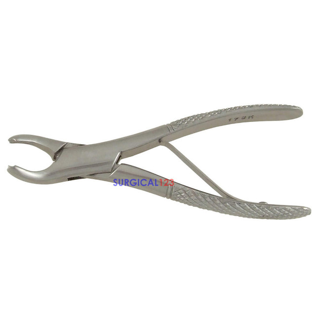 Pedo Extracting Forceps #74N Lower Roots Narrow Beaks - Dental Instrument Germany