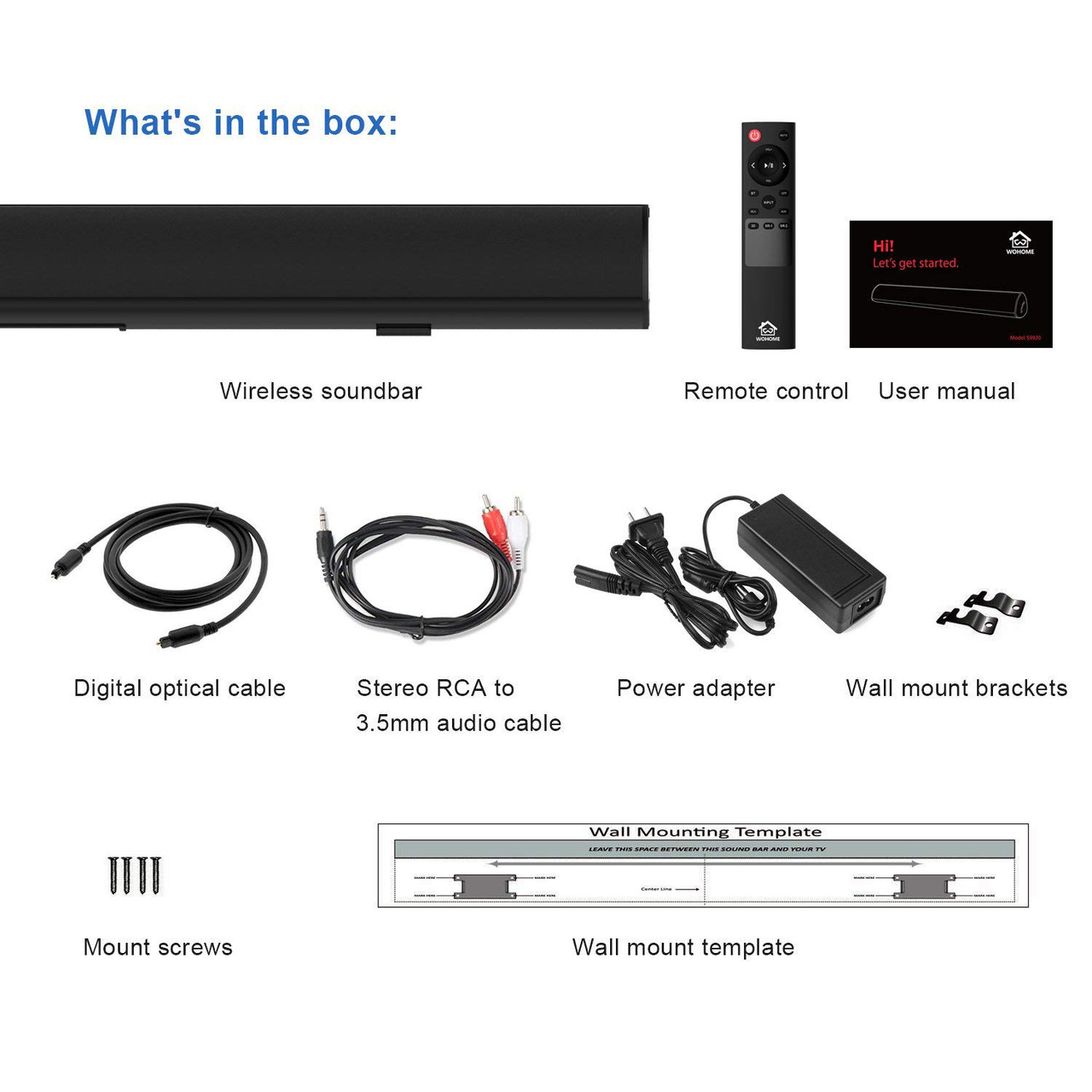 wohome soundbar setup
