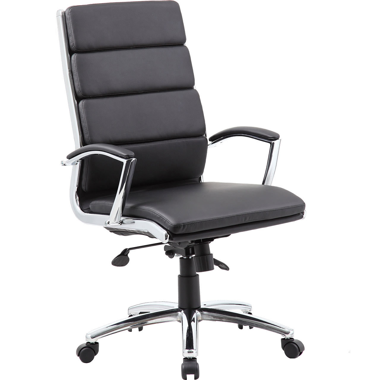 Black Vinyl Segmented Executive Office Chair Dealscoop Great Prices On Refurbished Electronics And Office Furniture