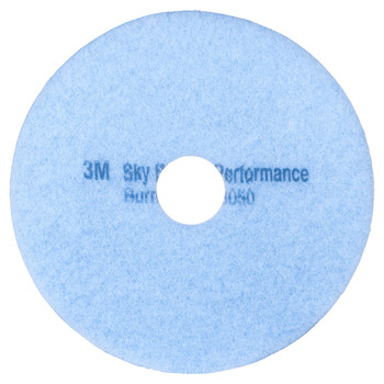 3M Sky Blue Hi-Performance Burnish Pad 3050, 20 in, 5/Case 3M Sky Blue Hi-Performance Burnish Pad 3050, 20 in, 5/Case