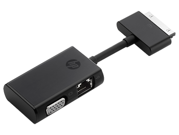 HP Dock Connector to Ethernet and VGA Adapter (Certified Refurbished) HP Dock Connector to Ethernet and VGA Adapter (Certified Refurbished)