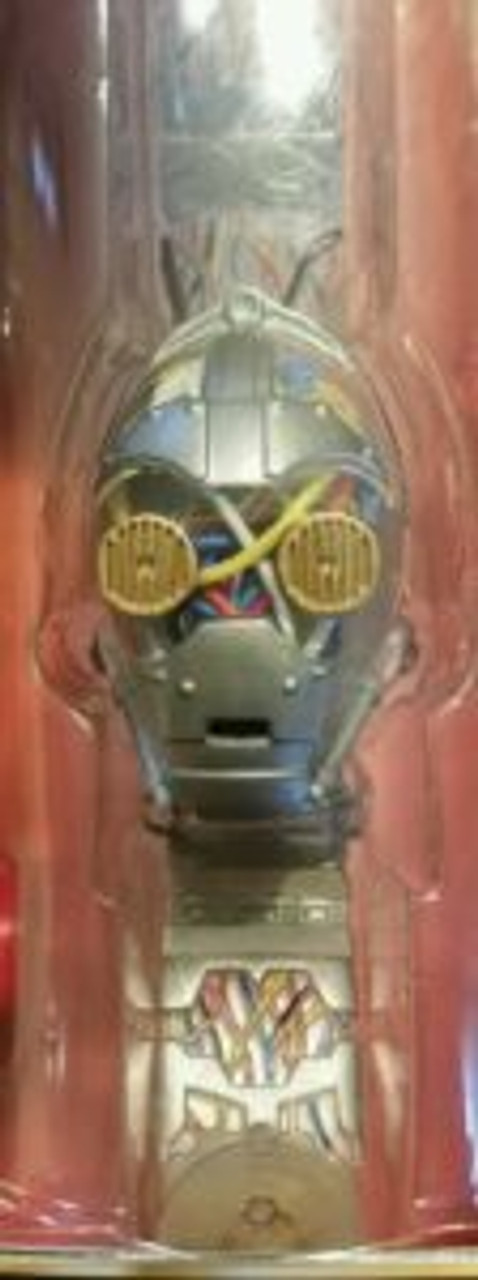 Star Wars Episode 1 Collector Watch C-3PO Qui-Gon Jinn Lightsaber Display  Case