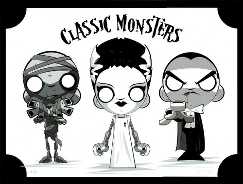 Classic Monsters Giclee