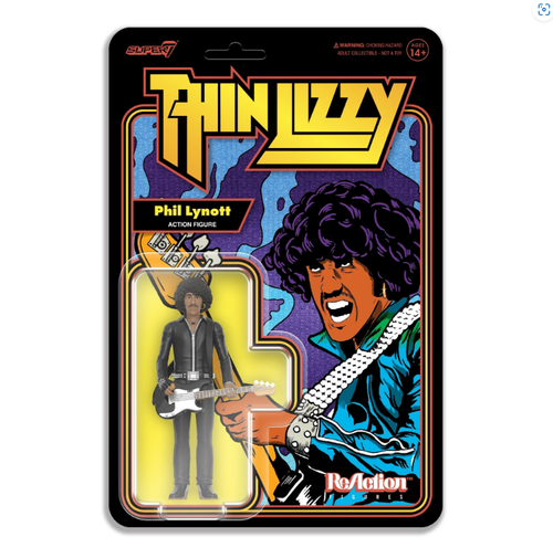 Thin Lizzy Phil Lynott ReAction Figure on Card