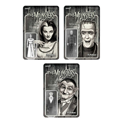 Munsters Greyscale ReAction Figure Set