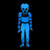 Blue Glow Metaluna Mutant ReAction Figure