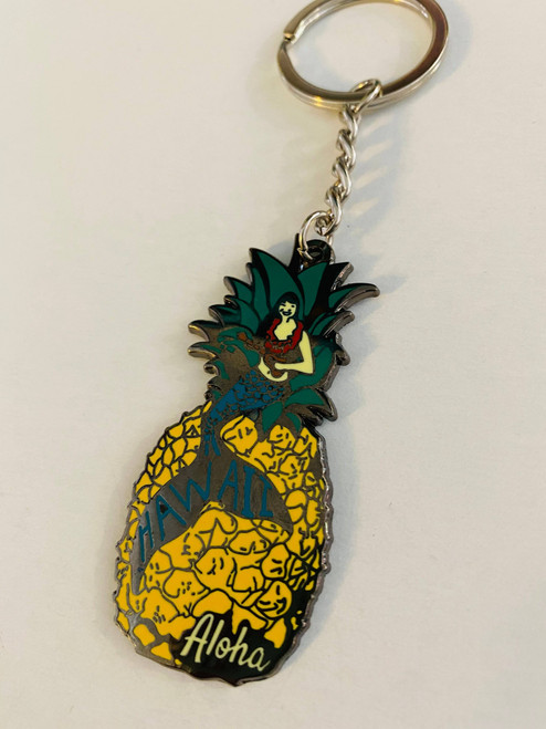 Paradise now Hawaii - Pineapple Mermaid Keychain