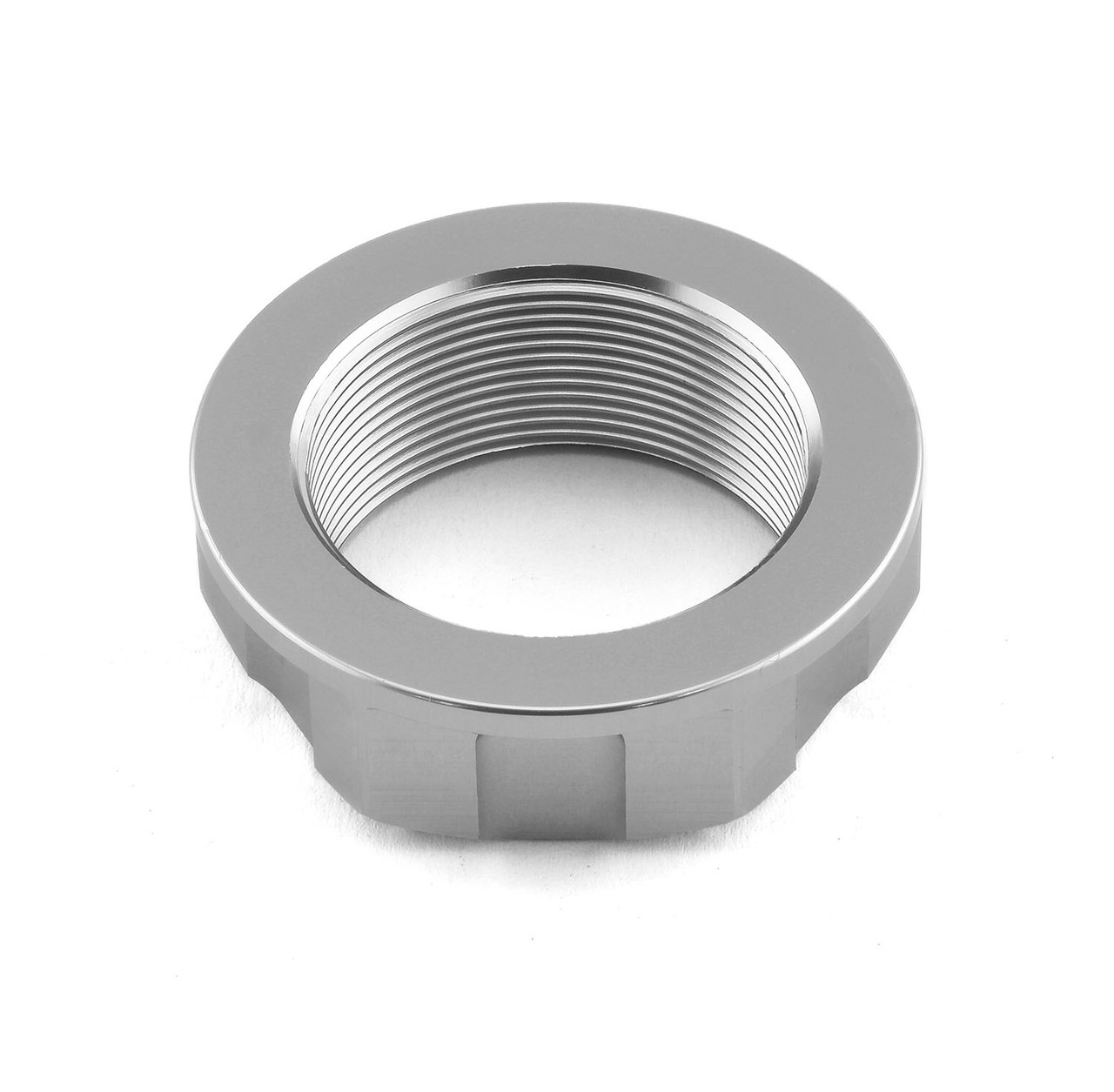 Aluminium Flanged Top Yoke Nut M28x(1.00mm) (Open) | Pro-Bolt