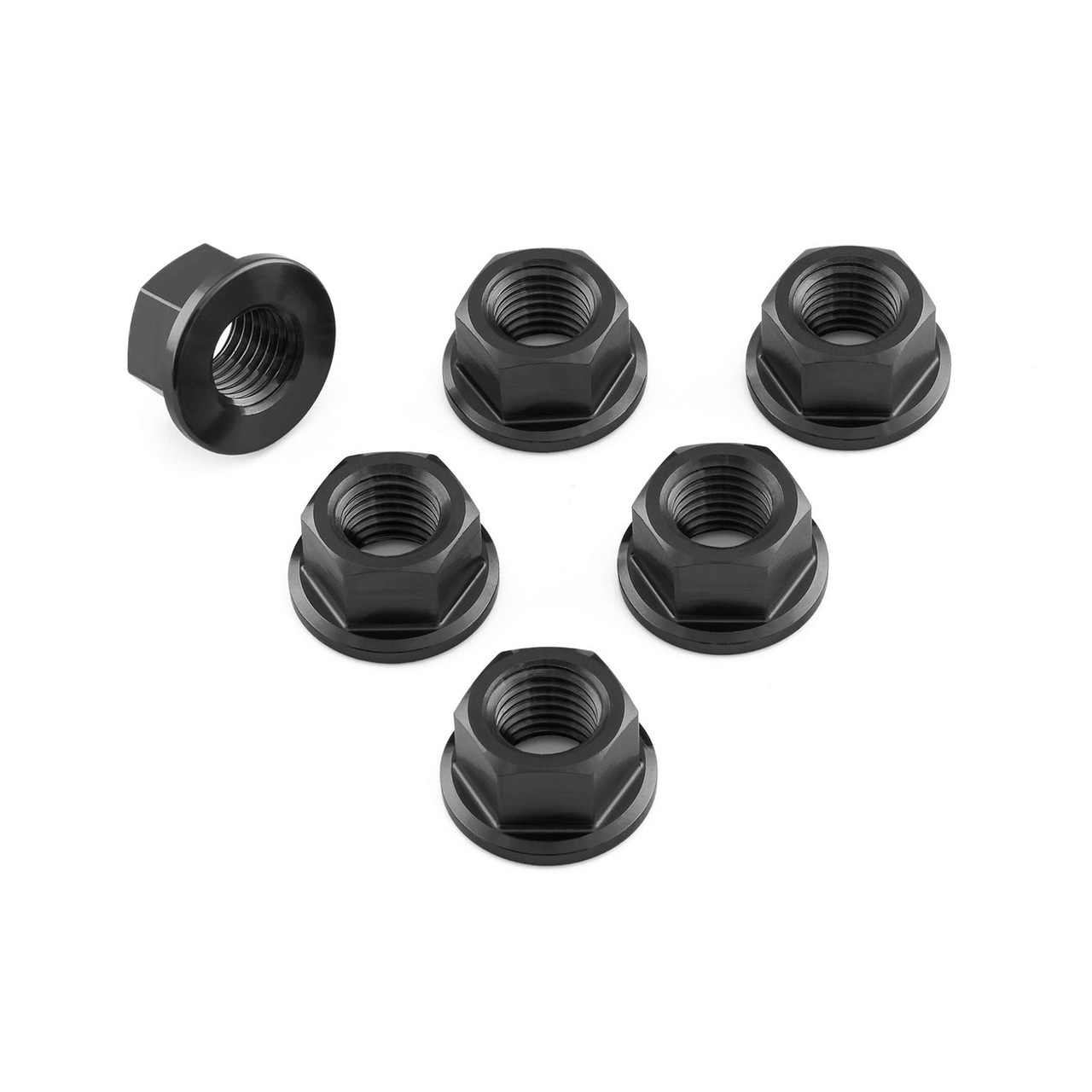 Titanium Sprocket Nuts M10x(1.25mm) Pack x6 | Pro-Bolt