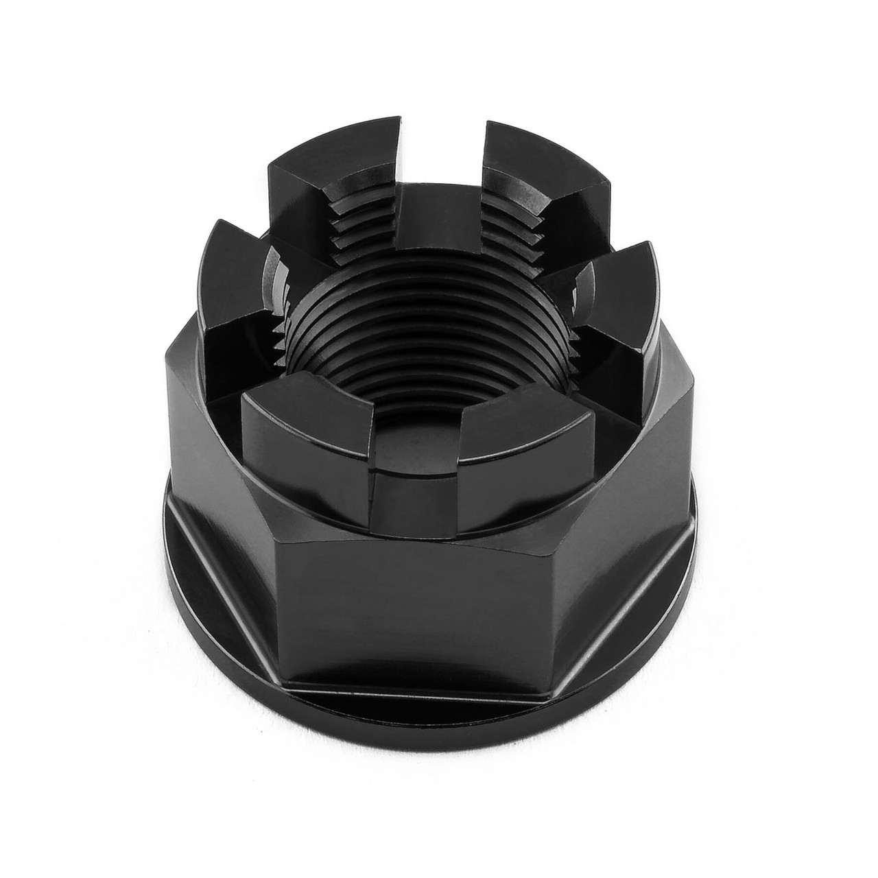 Titanium Flanged Axle Nut M18x(1.50mm) Castellated Rear Wheel