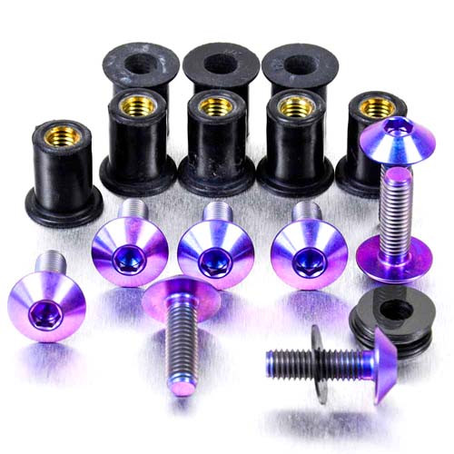 Ti　 Titanium Screen Kit 8 Bolt | Pro-Bolt