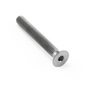 Tornillo avellanado de titanio M5x(0,80mm)x40mm de rosca completa