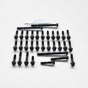 Aluminium Engine Kit Honda CBR1000RR Fireblade Race Spec Etched 04-05 Black