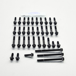 Κιτ κινητήρα αλουμινίου Honda CBR300R προδιαγραφή αγώνα χαραγμένο μαύρο