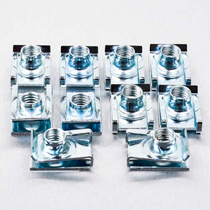 M8 Zinc Coated Steel Slide On Chimney Nut M25.5 x 16.8 x 9.3 Pack x10