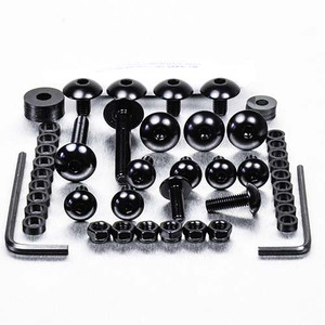 Αλουμίνιο Fairing /Trim Μπολτ Κιτ Kawasaki W800 Μαύρο