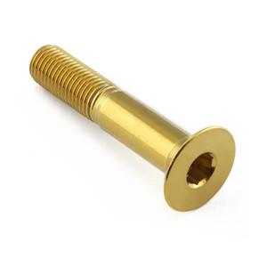 Roestvrij staal Verzonken Bout M12x(1.50mm)x65mm Goud