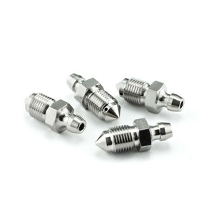 Ontluchtingsnippel roestvrij staal M10x(1.00mm) Achterremklauw Set x4 Ontluchtingsnippel roestvrij staal M10x(1.00mm) Achterremklauw Set x4