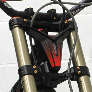 Stainless Steel Top & Bottom Clamp Yoke Pinch Kit Gold Fitted