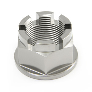 Τιτάνιο φλεγμένο καρύδι άξονα M24x (1.50mm) οπίσθιος τροχός Τιτάνιο φλεγμένο καρύδι άξονα M24x (1.50mm) οπίσθιος τροχός