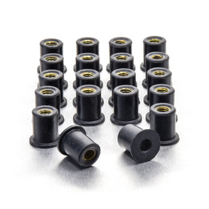Rubber Nut M6x(1.00mm) (Brass Insert) Rubber Nut M6x(1.00mm) (Brass Insert)
