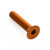 Αλουμίνιο Countersunk Μπουλόνι M4x (0.70mm)x20mm πορτοκαλί