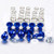 Aluminium snelkoppelingsbout 17 mm inbussleutel Set x10 blauw