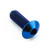 Μπουλόνι κεφαλής θόλου τιτανίου M4x (0.50mm) x12mm μπλε