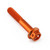 Aluminium Flanged Hex Head Bolt M5x(0.80mm)x30mm Race Spec Etched Orange
