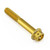 Aluminio hexagonal con brida Tornillo de cabeza M6x(1.00mm)x40mm Race Spec Grabado en oro