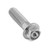 Αλουμίνιο φλεγμένο εξαγωνικό κεφάλι μπουλόνι M8x (1.25mm)x30mm προδιαγραφή αγώνα χαραγμένο ασήμι