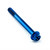 Titanium Flanged Hex Head Bolt M6x(1.00mm)x60mm Race Spec Blue