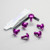 Aluminium Exhaust Heat Shield Mount Bolt Kit Purple
