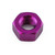 Aluminium Full Nut M8x(1.25mm) Left Hand Thread Purple