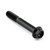 Stainless Steel Flanged Hex Head Bolt M8x(1.25mm)x55mm Black