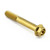 Stainless Steel Flanged Hex Head Bolt M8x(1.25mm)x55mm Gold