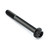 Stainless Steel Flanged Hex Head Bolt M8x(1.25mm)x70mm Black