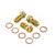 Tornillo Banjo de Acero Inoxidable Simple M10x(1.25mm) Race Spec Pinza Trasera Pack x3 Oro