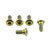Titanium Disc Bolt To Fit Yamaha M8x20mm Pack x5 Gold