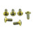 Titanium Disc Bolt To Fit Triumph/BMW M8x18mm Pack x6 Gold