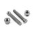Titanium Axle Adjuster Bolt & Nut Set M8x(1.25mm)x45mm