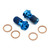 Titanium Banjo Bolt Single M10x(1.00mm) Rear Brake Master Cylinder Race Spec Pack x2 Blue