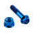 Titanium Uitlaatbevestiging Boutenset Race Spec Blauw