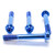 Titanium radiale remklauwbevestigingsboutset voorrem M10x(1.25mm)x75mm DualDrive Blauw