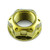 Τιτάνιο φλεγόμενο καρύδι άξονα M22x (1.50mm) Swingarm κεντρικός χρυσός Τιτάνιο φλεγόμενο καρύδι άξονα M22x (1.50mm) Swingarm κεντρικός χρυσός