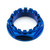 Titanium Flanged Axle Nut M33x(1.25mm) Swingarm Pivot Blue Titanium Flanged Axle Nut M33x(1.25mm) Swingarm Pivot Blue