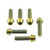 Titanium Top & Bottom Clamp Yoke Pinch Kit Gold